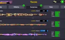 Conta 8ball pool levei 144  12 tacos lendário