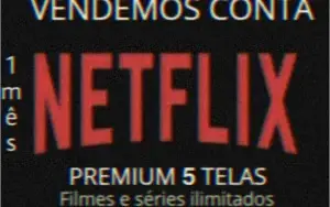 Conta Netflix Premium plano 4k 1 mês 5 telas