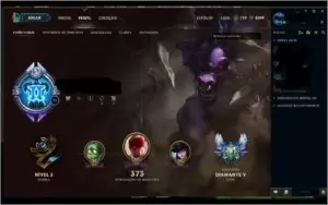 Conta league of legends, mais de 300 skins PLATINA