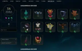 Conta do league of legends, Valorant e Mobile com skins