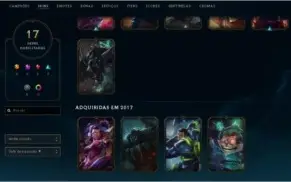 Conta LeagueOfLegends 62Champs+17Skins