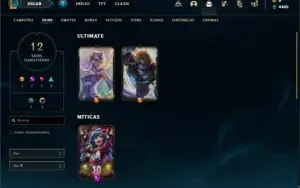 Conta Prata 4 com 32 Champs e 12 Skins (2 Ultimates)