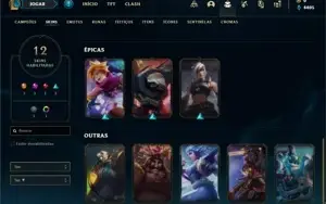 Conta Prata 4 com 32 Champs e 12 Skins (2 Ultimates)