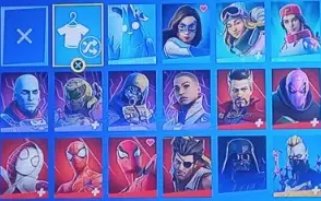 Conta fortnite com varias skins
