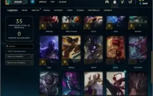 Conta platina 4 com 30 champs e 2 skins SEM EMAIL VERIFICADO