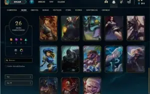Conta Platina 4 (FLEX) com 50 Champs e 26 Skins
