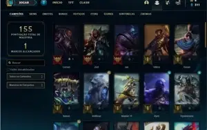 Conta Platina 4 (FLEX) com 50 Champs e 26 Skins