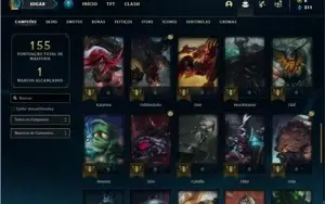 Conta Platina 4 (FLEX) com 50 Champs e 26 Skins