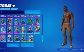 Conta fortnite muito rara com Travis e Machado Kratos e ceif