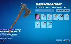 Conta fortnite muito rara com Travis e Machado Kratos e ceif