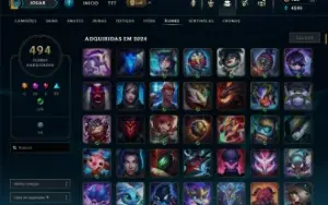 Lvl 1098 | 792 skins | 494 ícones | 430 Emotes