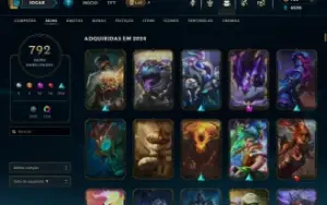 Lvl 1098 | 792 skins | 494 ícones | 430 Emotes