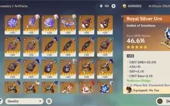 Conta Genshin AR 57, 11 Char 5*, 4 Armas 5*