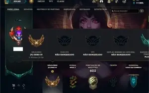 Conta ouro 4 com TODOS os champs e 270 Skins + 1 RARA