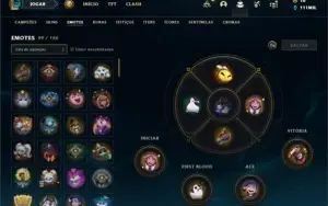 Conta ouro 4 com TODOS os champs e 270 Skins + 1 RARA