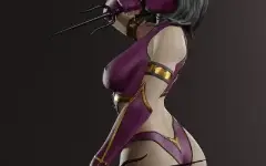 Mileena mortal kombat stl 3d