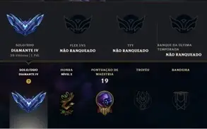 CONTA LOL D4, MMR ALTO, 100 REAIS