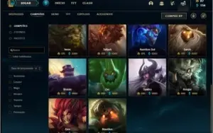 Conta ouro 3 com 600k de Kayle, 133 champs e 68 skins