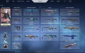 Conta Valorant e LoL (desde o beta), com várias skins.