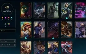 Conta LoL Platina Muitos Champions e Skins