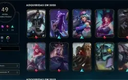 Conta LoL Platina Muitos Champions e Skins