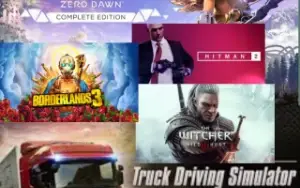 The Wither 3,Horizon zero drawn, Borderlands 3 CONTA STEAM