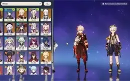 Genshin Impact Hutao C1 Bálculo de Homa+Ayaka Kazuha