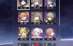 Conta Honkai star Rail 100 tiros disponíveis pity 30