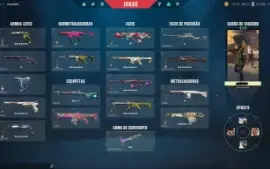 Conta valorant diversas skins