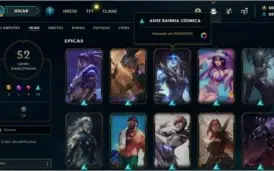 Conta League of Legends Level 185, Gold 4 6k de RP