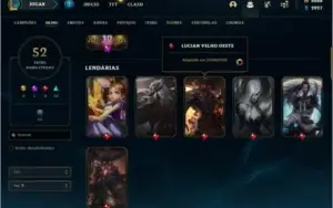 Conta League of Legends Level 185, Gold 4 6k de RP