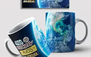 Arte Para Caneca - Avós Vovós e Vovôs