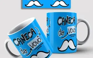 Arte Para Caneca - Avós Vovós e Vovôs