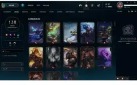 Conta lol platina 4