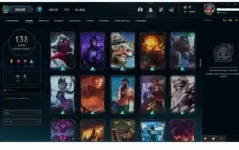 Conta lol platina 4