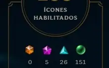 PLAT IV, 356 skins, 4 míticas, 4 ultimate , 30 lendárias e +