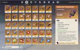 Conta Genshin AR 57 - 29x 5* Estrelas - A melhor