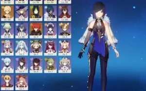 Conta AR 45 - Raiden + Arma Assinatura + Yelan + GARANTIDO