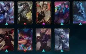 conta de lol lvl 298, com 213 skins, 133 campões e 16k de ea