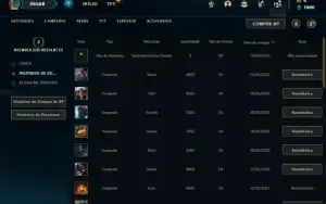 Conta Unranked com 30 Champs e 3 Fragmentos de skins