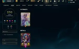 Bronze 4 com TODOS os champs e 230 Skins + 1400 RP