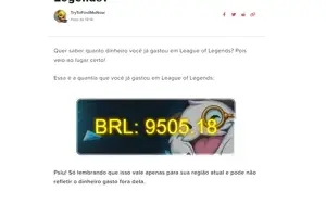 conta de league of legends/valorant (mesma riot games)