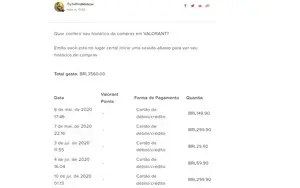 conta de league of legends/valorant (mesma riot games)