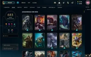 conta de league of legends/valorant (mesma riot games)
