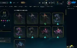 Nivel 693 Ouro II 162 Skins C/ Todos campeões e 141k de EA
