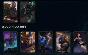 CONTA LEAGUE OF LEGENDS BORDA PLATINA UNRANKED 65 CAMPEÕES