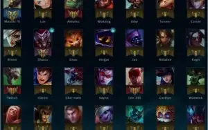 CONTA LEAGUE OF LEGENDS BORDA PLATINA UNRANKED 65 CAMPEÕES
