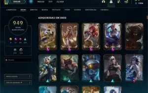 Conta League of Legends, Todos os Campeões, 1k+ de Skins