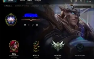 Conta League of Legends Prata 35 Campeões 19 Skins 68 Ícones