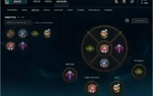 Conta League of Legends Prata 35 Campeões 19 Skins 68 Ícones